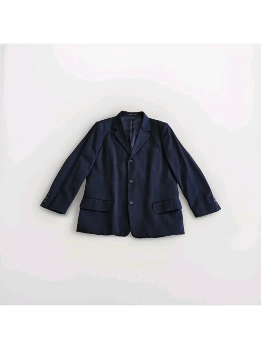 Vtg Y's Yohji Yamamoto Blazer Mens Sz 3/L Black Lined 3B Avant Garde Unisex Edgy